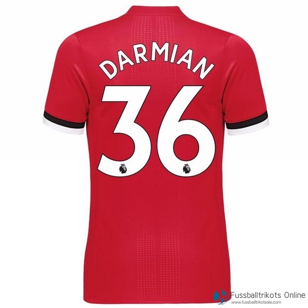 Manchester United Trikot Heim Darmian 2017-18 Fussballtrikots Günstig